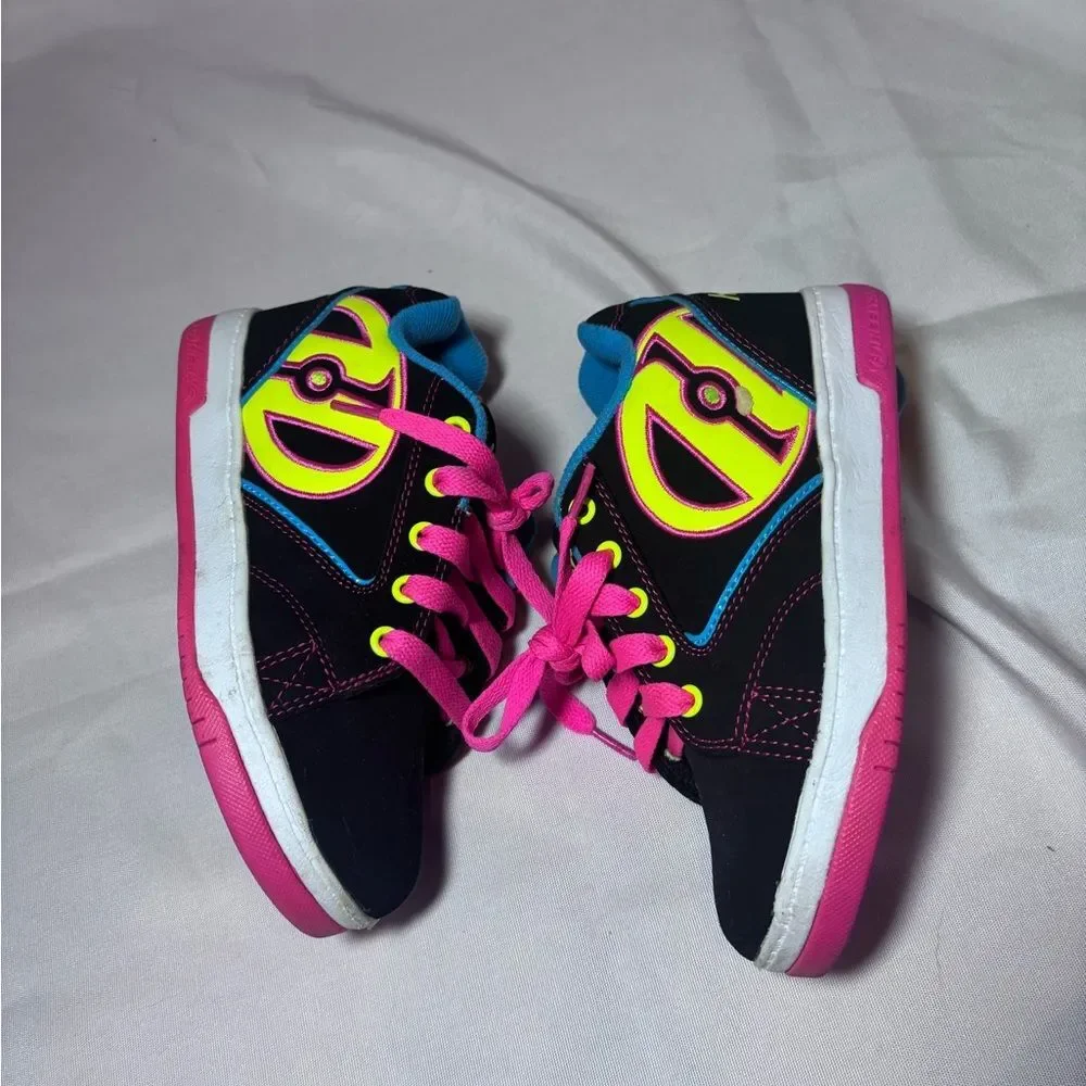 Heelys Black/Neon Multi Youth Shoes — Size 2